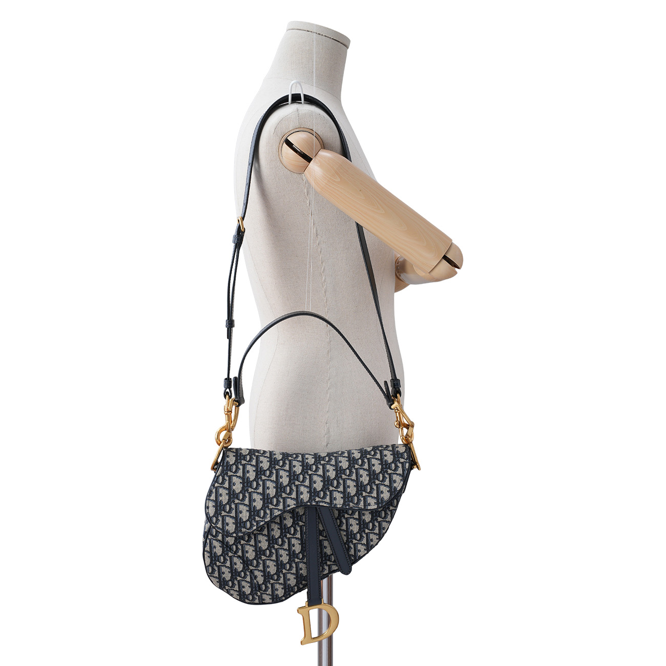 CHRISTIAN DIOR(USED)크리스찬디올 오블리크 새들백 미듐